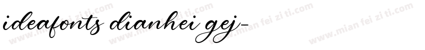 ideafonts dianhei gej字体转换